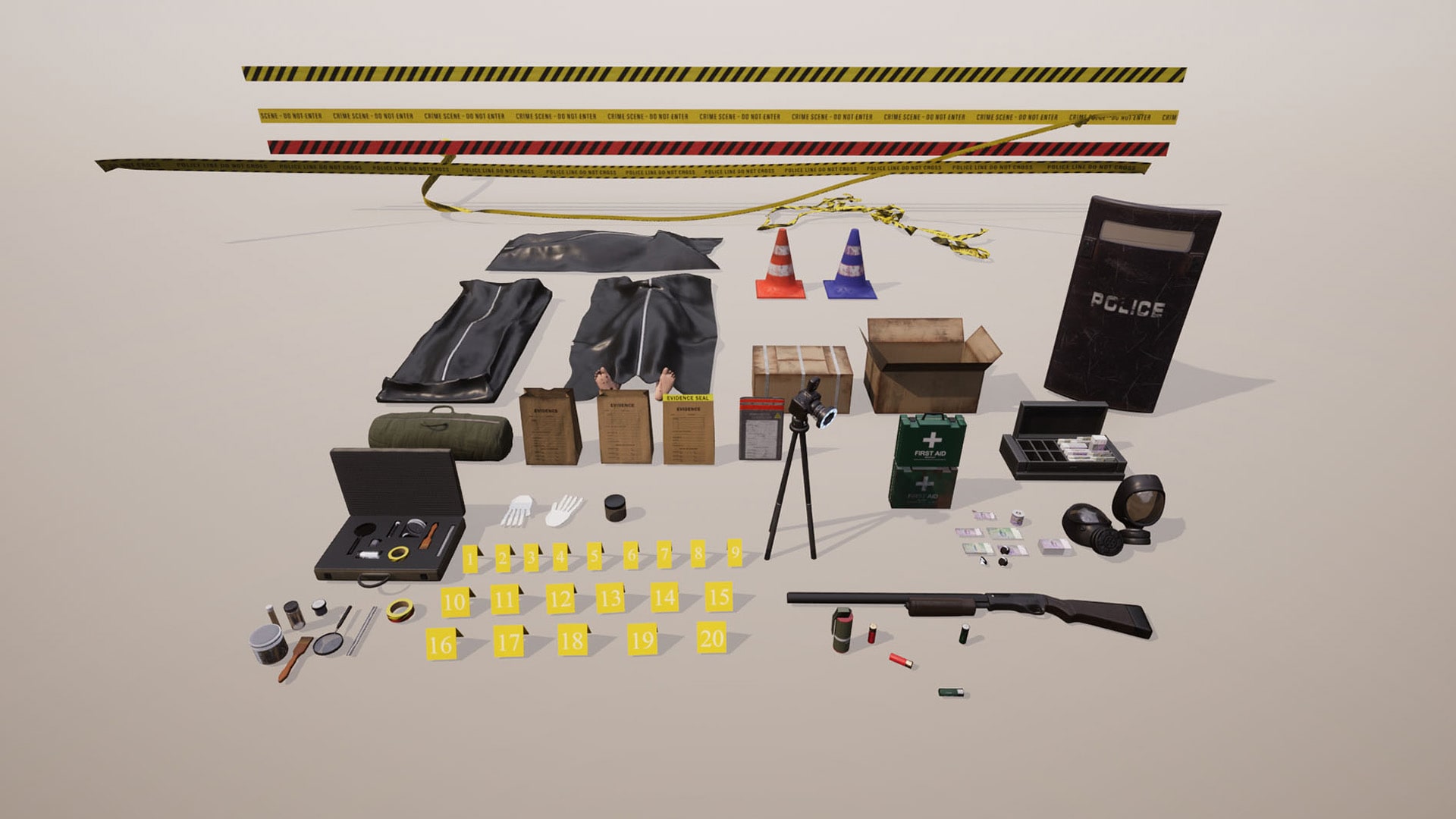 UK Crime Scene in Props - UE Marketplace